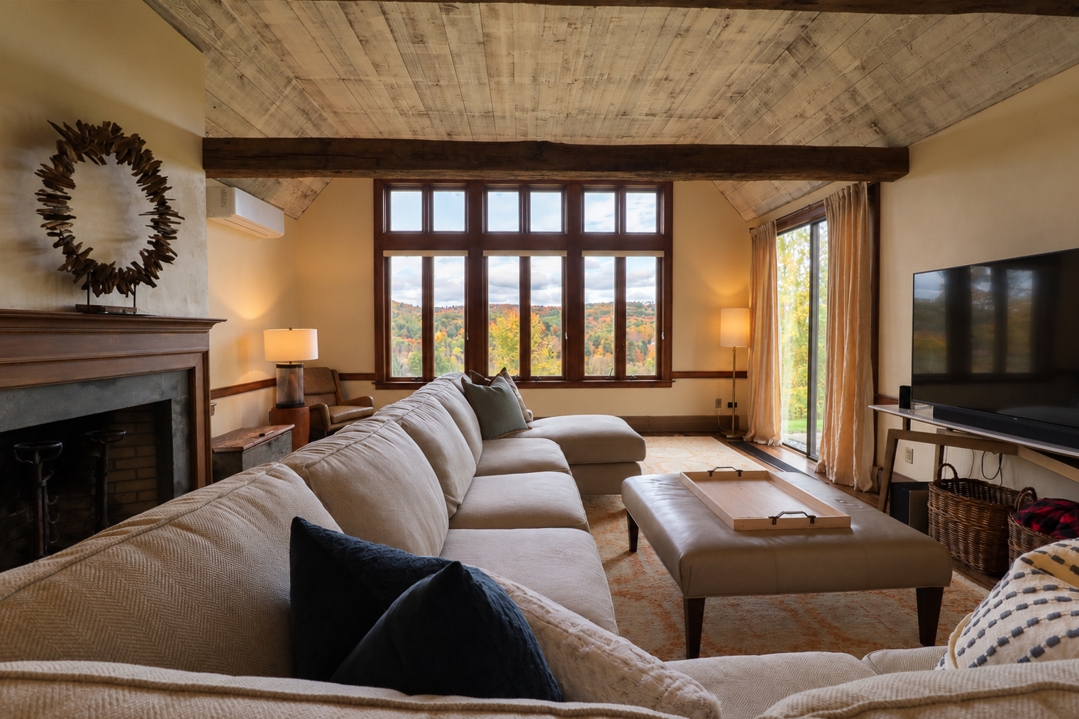 Living room inside the Reading home