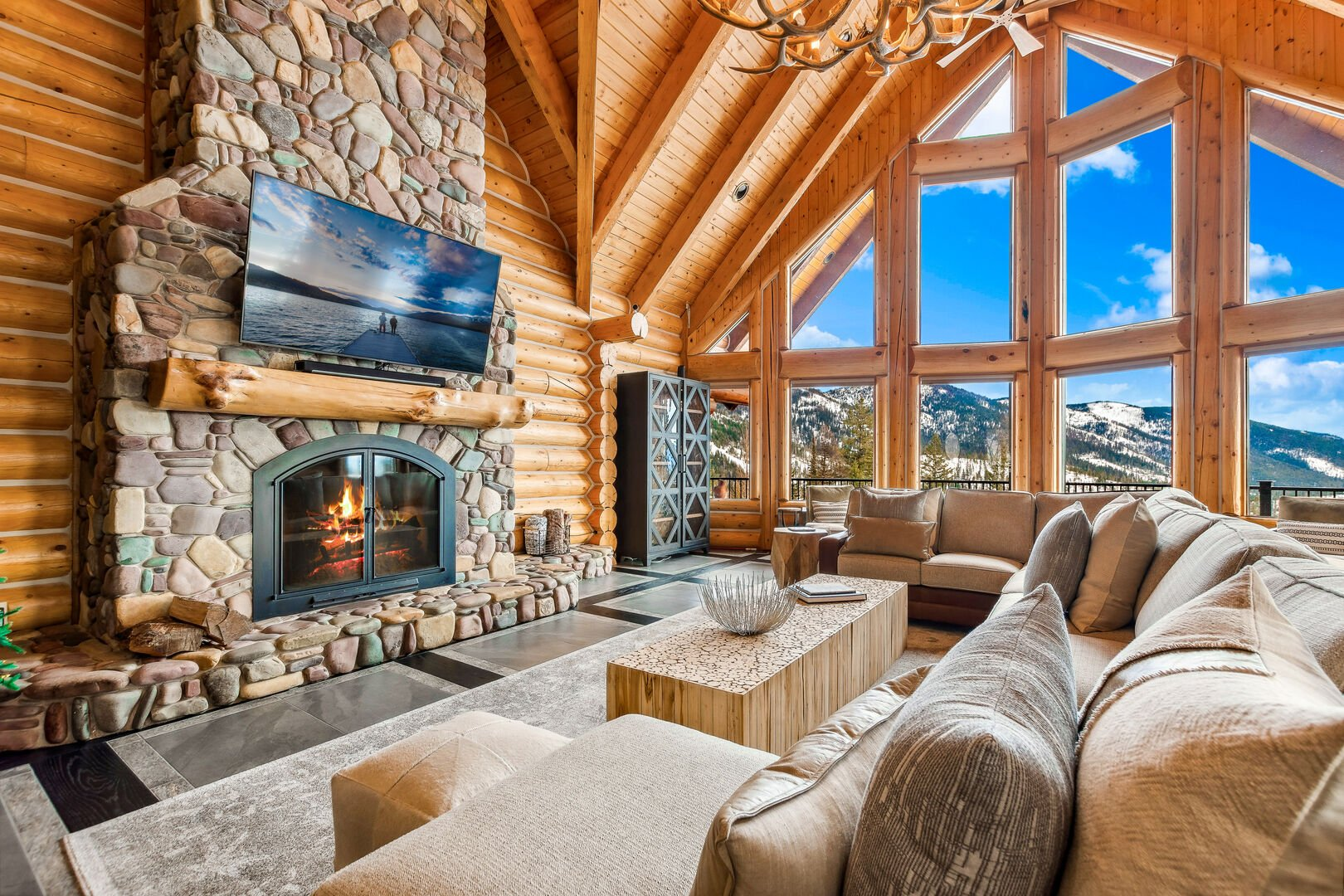 Vermont luxury vacation rental interior